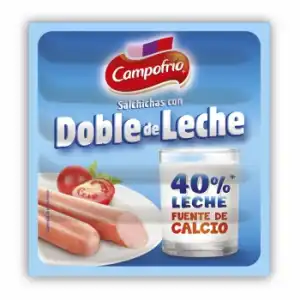 Salchichas con doble de leche Campofrío sin gluten 140 g.