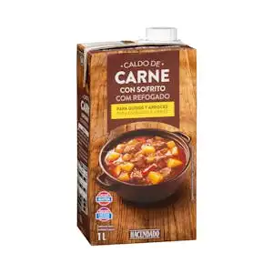 Caldo de carne con sofrito Hacendado