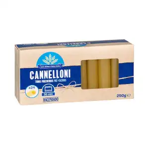 Cannelloni tubos precocidos Hacendado Caja 0.25 kg