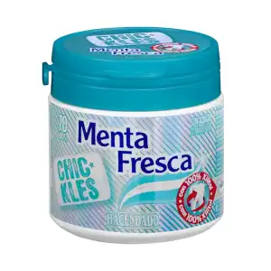 Chicle menta fresca gragea Hacendado Bote 0.1 kg