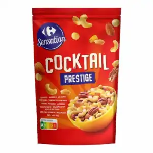 Cocktail de frutos secos Prestige Sensation Carrefour doy pack 200 g.