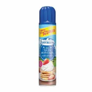 Nata montada azucarada Central Lechera Asturiana spray 250 ml.