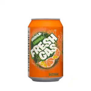 Refresco de naranja Hacendado fresh gas Lata 330 ml