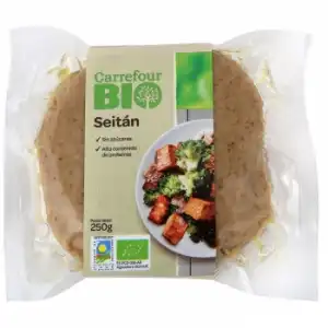 Seitán ecológico Carrefour Bio 250 g.