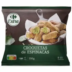 Croquetas de espinacas Carrefour Extra 350 g.