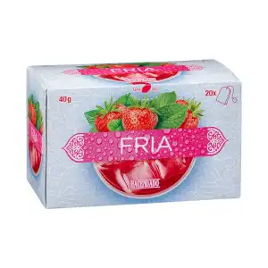 Infusión fría Hacendado con sabor a fresa y hierbabuena Caja 0.04 100 g