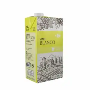 Vino blanco joven Carrefour 1 l.