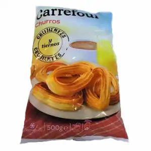 Churros lazo Carrefour sin lactosa 500 g.