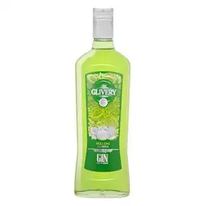 Ginebra sabor melón Gin Glivery Botella 700 ml
