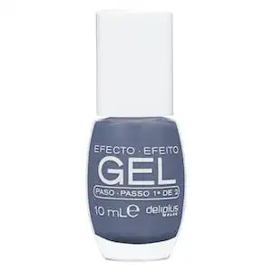 Laca de uñas efecto gel Deliplus 163 azul  1 ud