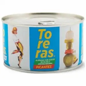 Toreras picantes con aceite de oliva Kimbo 120 g.