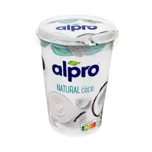 Yogur de soja natural con coco Alpro Bote 0.5 kg