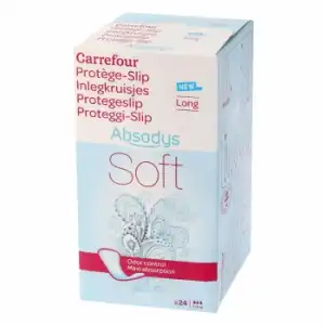 Protegeslip absorción incontinencia leve Carrefour 24 ud.