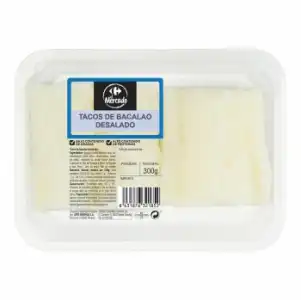 Tacos de bacalao desalado Carrefour El Mercado 300 g