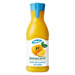 Zumo de naranja sin pulpa Innocent botella 900 ml.