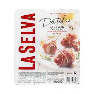 Dátiles con bacón La Selva 2 paquetes X 0.075 kg
