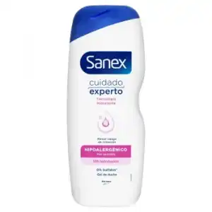 Gel de ducha hidratante cuidado experto Sanex 600 ml.