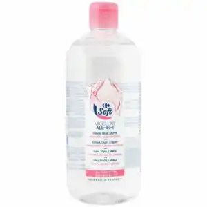 Agua micelar desmaquillante Carrefour Soft 500 ml.