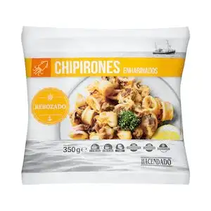 Chipirones enharinados Hacendado ultracongelado Paquete 0.35 kg