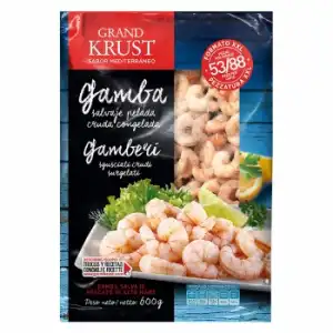 Gamba pelada salvaje cruda congelada 53/88 piezas Grand Krust 600 g.