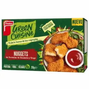 Nuggets de proteína de guisante y trigo Green Cuisine Findus 250 g.
