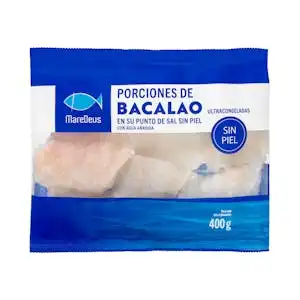 Porciones de bacalao sin piel MareDeus ultracongeladas Paquete  kg