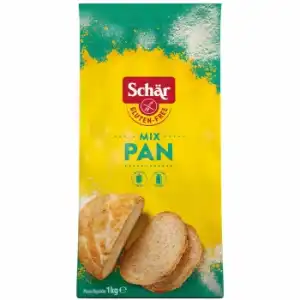 Preparado para pan Schär sin gluten y sin lactosa 1 kg.