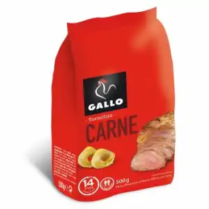 Tortellini de carne al huevo Gallo 500 g.