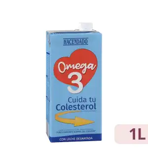 Bebida láctea desnatada omega 3 Hacendado Brick 1 L