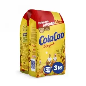 Cacao soluble Colacao Original pack 2 unidades de 1,5 Kg.