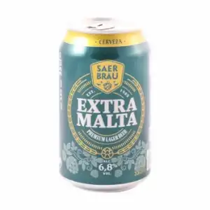 Cerveza Carrefour extra malta lata de 33 cl.