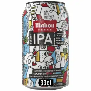 Cerveza Mahou Session IPA pale ale lata 33 cl.