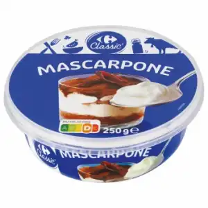 Queso mascarpone Classic ́ Carrefour 250 g.