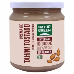 Tahin tostado ecológico NaturGreen sin gluten tarro 300 g.