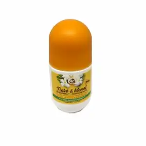 Desodorante roll-on flor de tiaré y monoi Carrefour soft 50 ml.