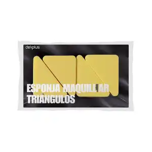 Esponja maquillaje triángulos Deliplus  4 ud