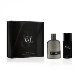Estuche Victorio & Lucchino Esencia Black: colonia 100 ml y desodorante en spray 150 ml.