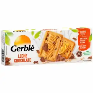 Galletas con chocolate, leche y yogur Gerblé sin aceite de palma 230 g.