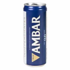 Cerveza Ambar 0,0 sin alcohol lata 33 cl.