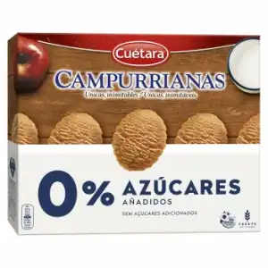 Galletas campurrianas Cuétara sin azúcar añadido 320 g.