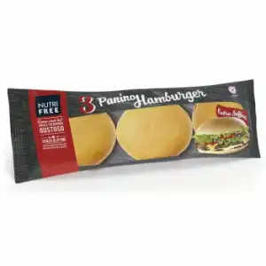 Pan de hamburguesa Nutrifree sin gluten sin lactosa 3 ud.