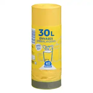Bolsa de basura envases Bosque Verde 30L cubo mediano