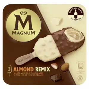 Bombón helado Almendrado Remix Magnum 3 ud.