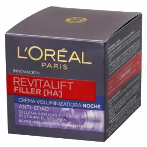Crema de noche anti-edad Revitalift Filler L'Oréal 50 ml.