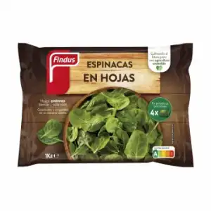 Espinacas en hojas Findus 1 kg.