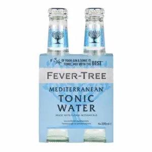 Tónica Fever Tree mediterranean pack de 4 botellas de 20 cl.