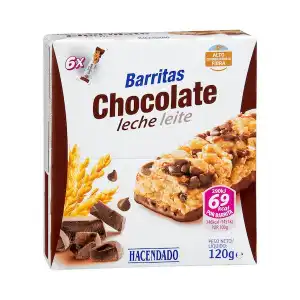 Barritas de cereales Hacendado trigo integral y arroz Caja 0.12 kg