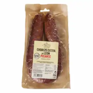 Chorizo de león picante De Nuestra Tierra 450 g.