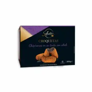 Croquetas de chipirones en su tinta con alioli Carrefour Selección 300 g.