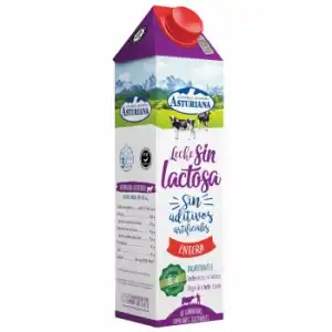 Leche entera Central Lechera Asturiana sin lactosa brik 1 l.